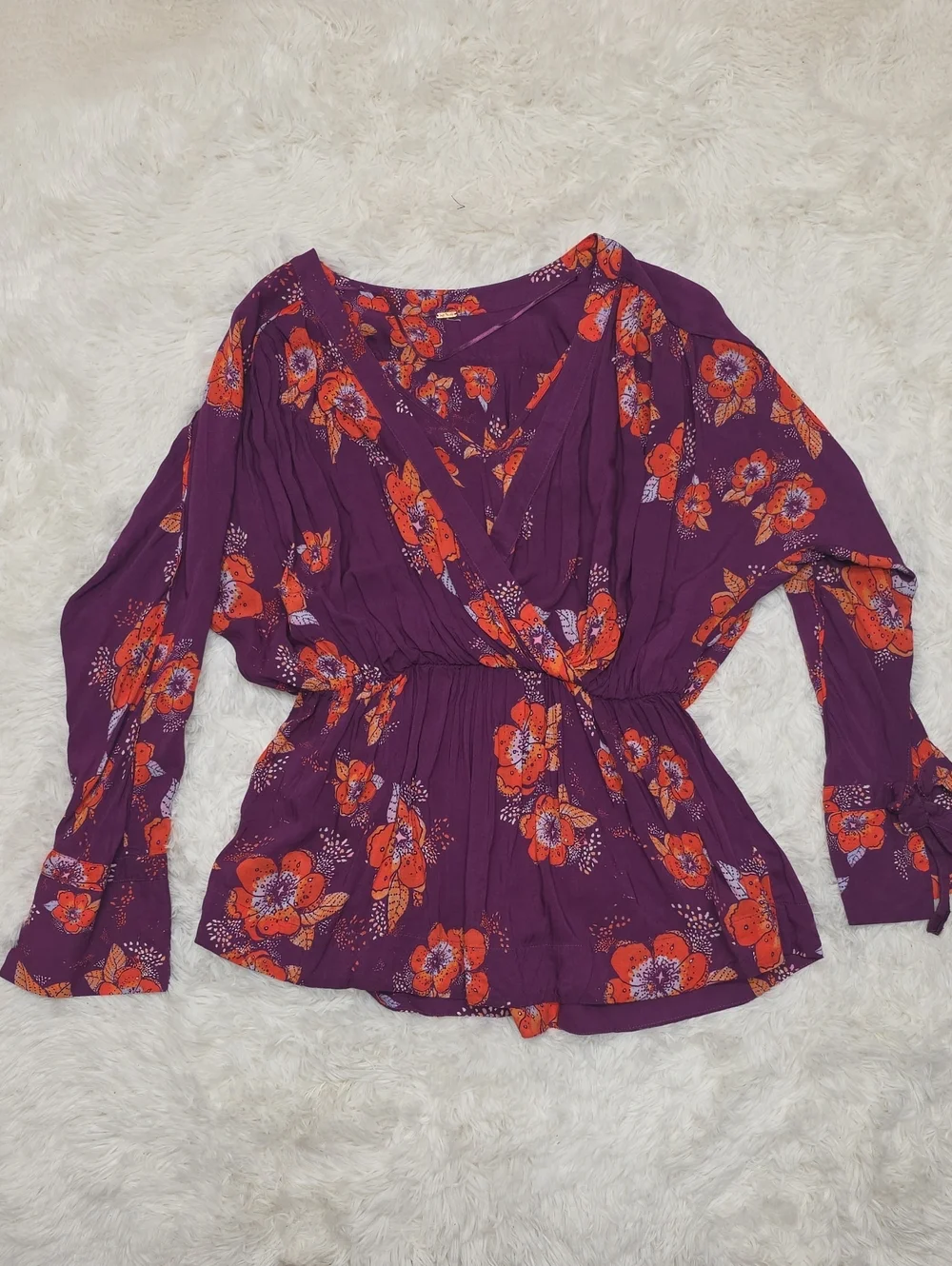 Free People-Tuscan Dreams Tunic In Plum. Size M